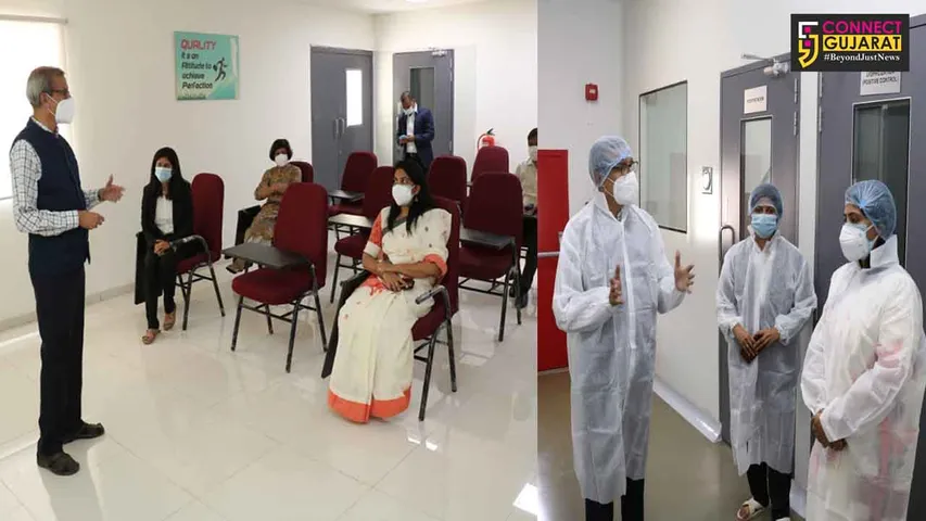 Vadodara collector visited Kosera Diagnosis only company in district to manufacture RTPCR kits