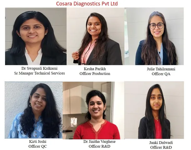 New age women handles the most important RTPCR test kit production in a company in Vadodara