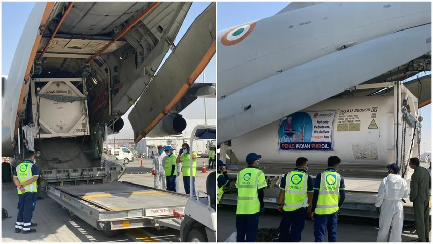 IAF airlifted cryogenic oxygen containers to Dubai