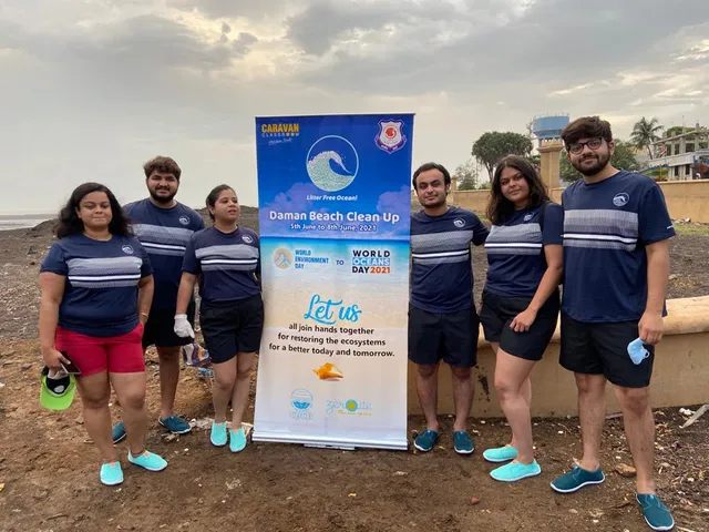 Cleaning of Devka beach in Daman started on World Environment Day