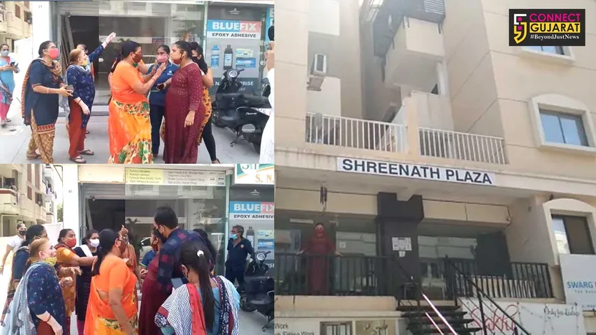 Locals aggressively protest after covid patients were brought by administrators of old age home located in Vadodara
