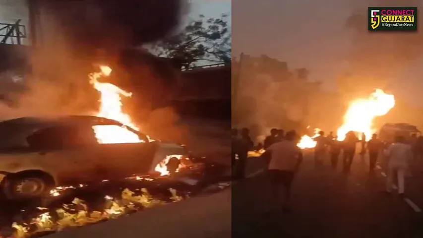 Mumbai Pune Highway Fire News
