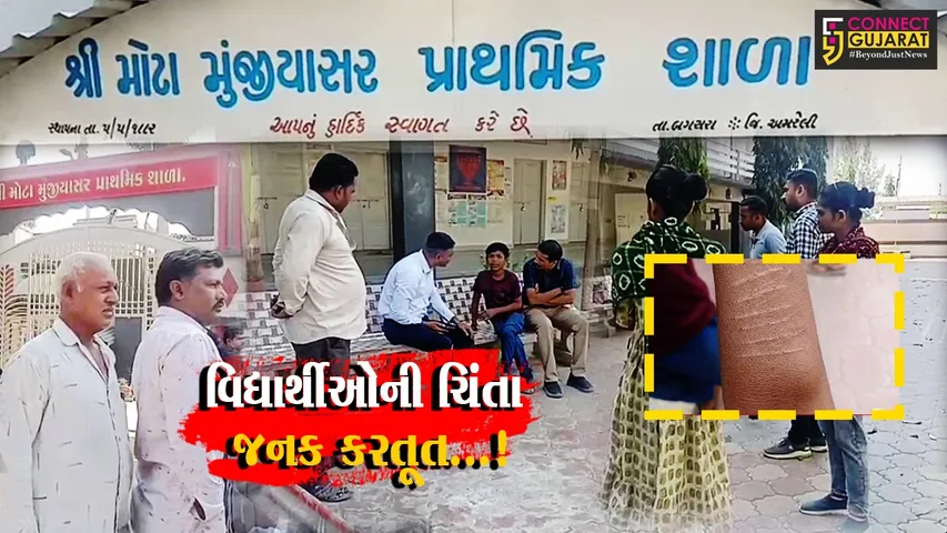 અમરેલી : પ્રાથમિક શાળાના 40થી વધુ વિદ્યાર્થીઓએ રહસ્યમય રીતે હાથે પગે બ્લેડના કાપા માર્યા,ઘટનાનો ઉકેલ બન્યો તપાસનો વિષય