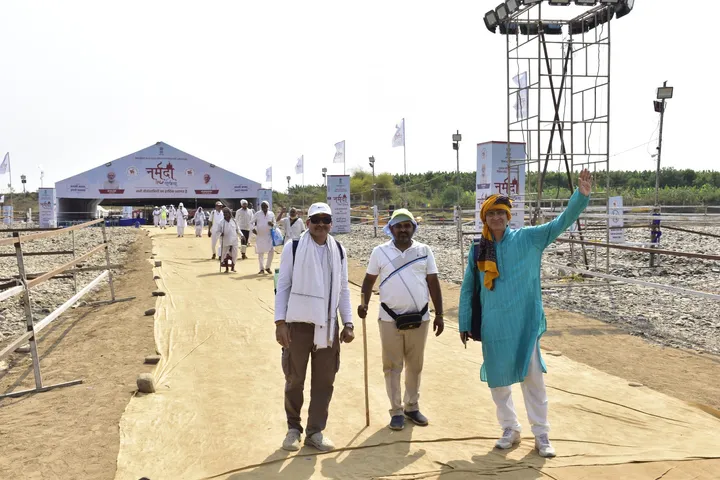નર્મદે હરના નાદ સાથે આગળ વધી રહી છે પંચકોષી નર્મદા પરિક્રમા,તંત્રની વ્યવસ્થાને બિરદાવતા પરિક્રમાવાસી