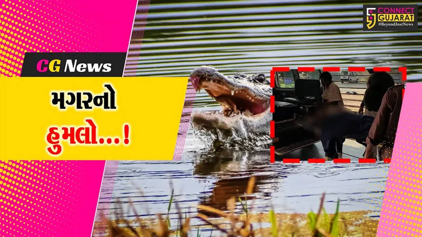 ભરૂચ : જંબુસરના મગણાદ ગામે ઢાઢર નદીના કિનારે મગરનો જીવલેણ હુમલો,ગંભીર રીતે ઘાયલ વ્યક્તિ સારવાર હેઠળ