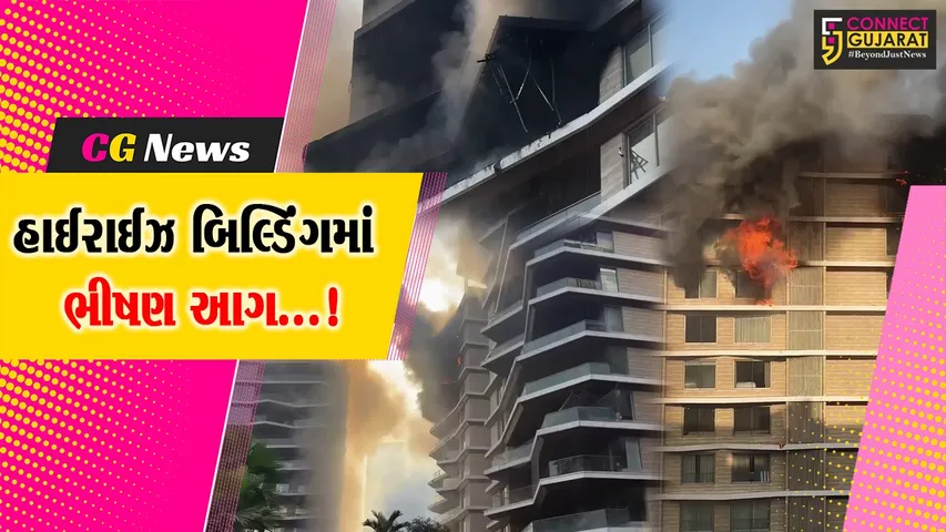 સુરત : વેસુમાં હેપ્પી એન્કલેવ ફ્લેટના ત્રણ માળ આગની ચપેટમાં આવ્યા,ગૃહમંત્રી પણ લાશ્કરો સાથે જોડાયા