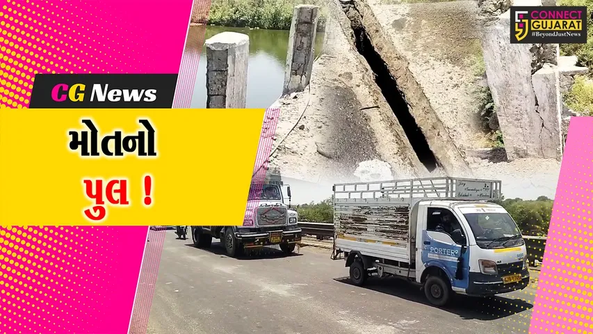 ભરૂચ: જંબુસર નજીક ઢાઢર નદી પરનો 40 વર્ષ જૂનો બ્રિજ અત્યંત જર્જરીત હાલતમાં, મોટી હોનારાતની દહેશત !