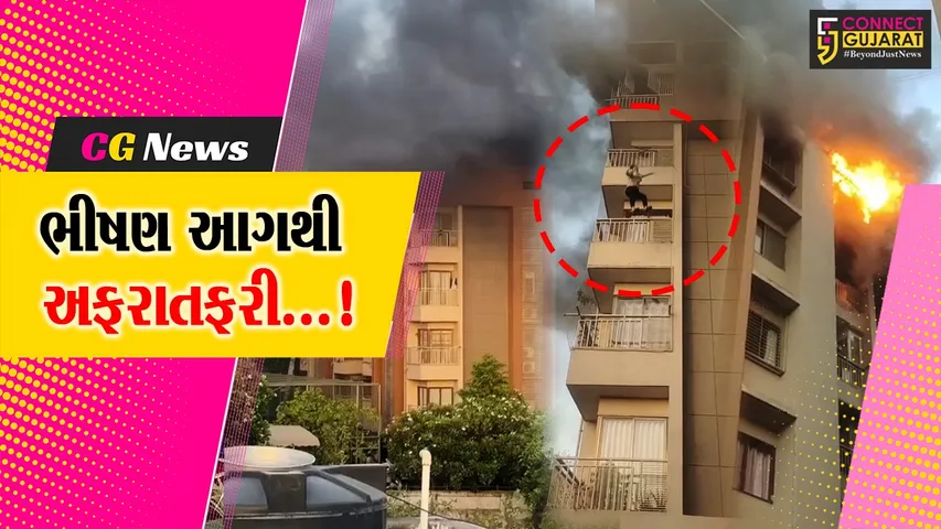 અમદાવાદ : ઓર્ચિડ એપાર્ટમેન્ટમાં ભીષણ આગ, લોકો જીવ બચાવવા પાંચમાં માળેથી કુદ્યા, 27નું કરાયું રેસ્ક્યુ