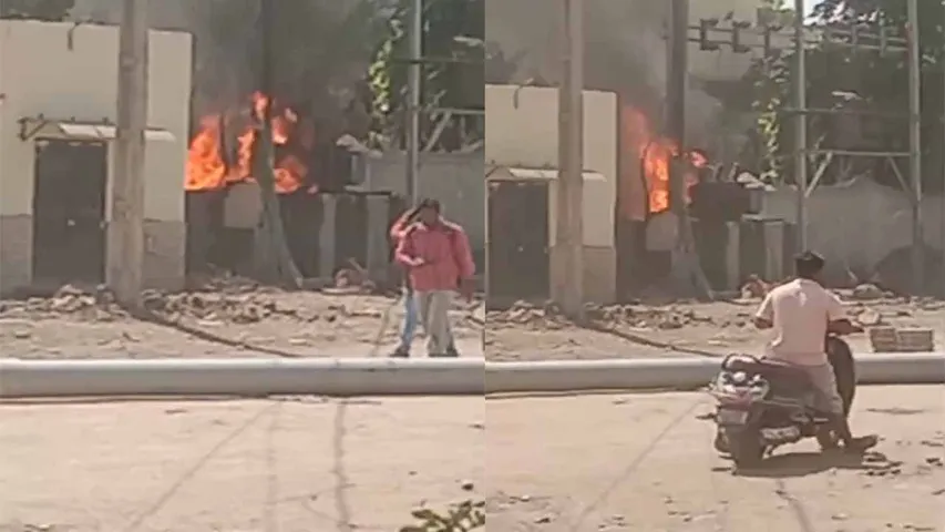 DGVCL Power Transformer Fire