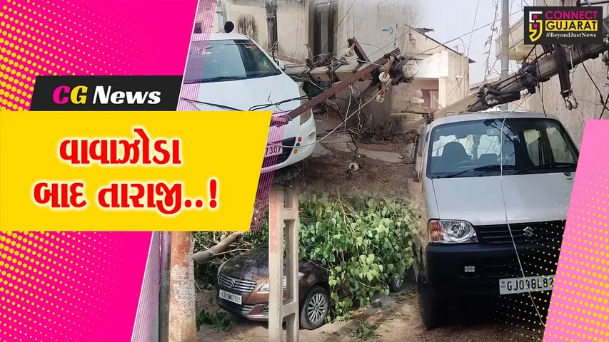 સાબરકાંઠા : વાવાઝોડું ફૂંકાતા 29થી વધુ વિજપોલ સહિત અનેક વુક્ષો ધરાશાયી, વાહનોમાં પણ મોટાપાયે નુકશાન...