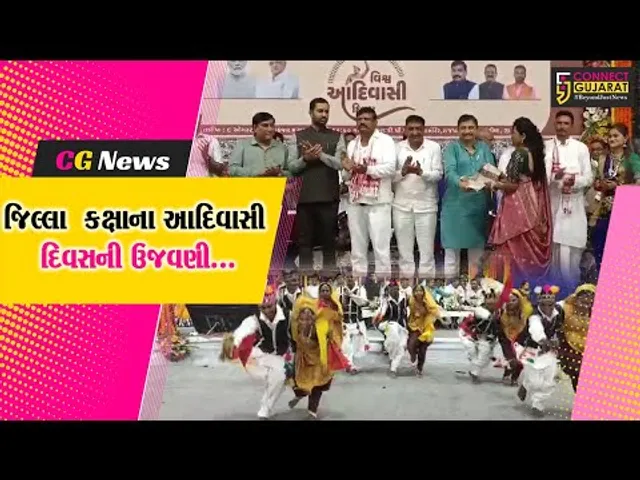 ભરૂચ  કક્ષાના આદિવાસી દિવસની રાજપારડી ખાતે ઉજવણી, વિધાનસભાના નાયબ દંડક કૌશિક વેકરીયાની ઉપસ્થિતિ
