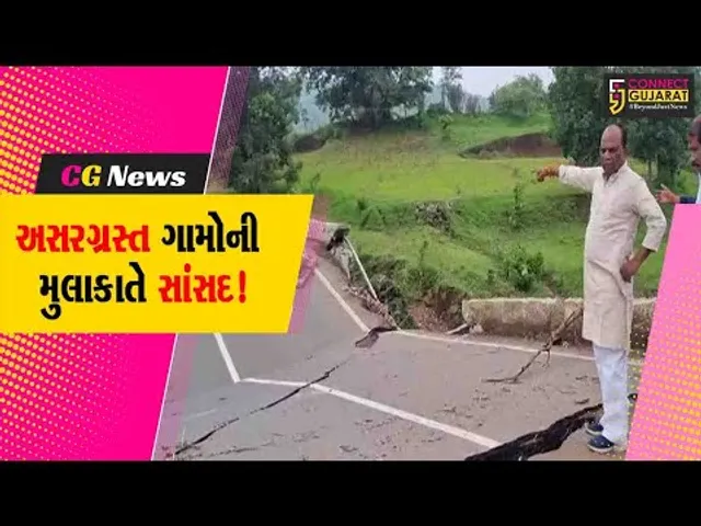 નેત્રંગ: ધોધમાર વરસાદના કારણે અસરગ્રસ્ત થયેલા ગામોની સાંસદે મુલાકાત કરી