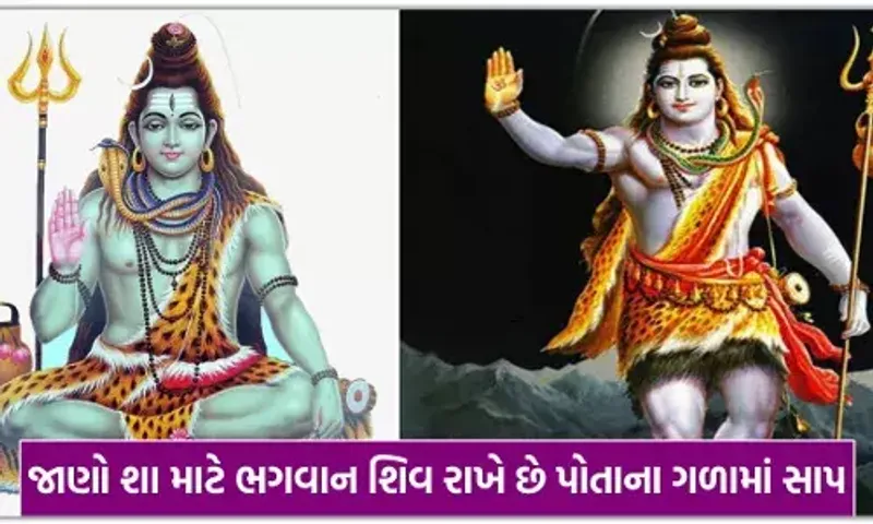 શિવજી ગળામાં સાપ શા માટે પહેરે છે? જાણો તેની પાછળ છે આ ભક્તિ જવાબદાર....