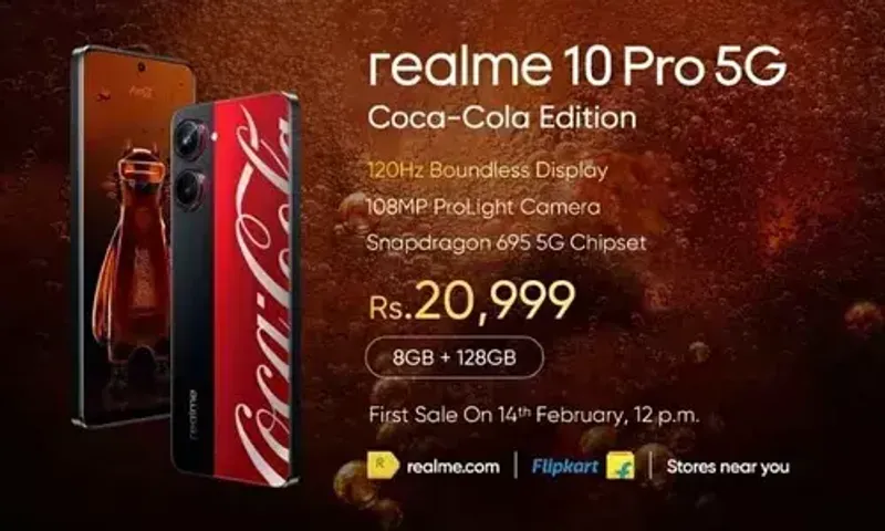 Realme 10 Pro : ભારતમાં લોન્ચ થયો કોકા-કોલા એડિશન સ્માર્ટફોન, ડિઝાઇન અને ફીચર્સ છે અદ્ભુત, જાણો કિંમત