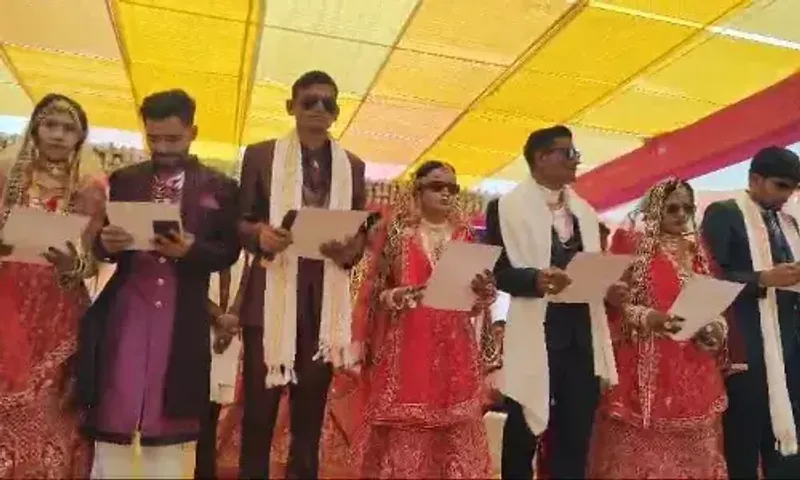 સુરેન્દ્રનગર: ધ્રાંગધ્રા જનતા જીન ખાતે દ્વિતીય બોદ્ધ ધમ્મ સમૂહ લગ્નોત્સવ યોજાયો