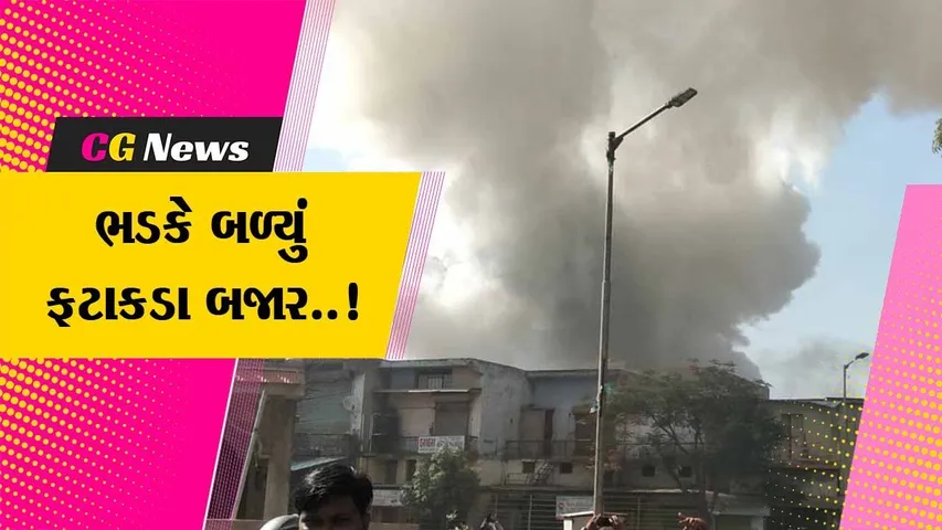અમદાવાદ : બાપુનગર ફટાકડાના ગોડાઉનમાં ફાટી નીકળી ભીષણ આગ, ફાયર ફાઇટરો દોડ્યા…