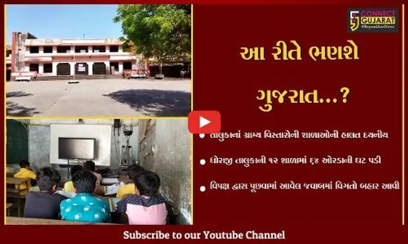 રાજકોટ : ધોરાજીના ભૂલકાઓ મુશ્કેલીઓ વેઠી અને અભ્યાસ માટે મજબૂર, ભણતર સહિત ભાવિ પણ જોખમમાં મુકાયું