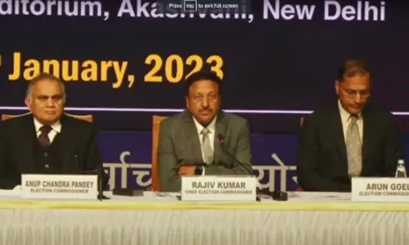 વિધાનસભા ચૂંટણી 2023 : 3 રાજ્યોની ચૂંટણીની તારીખ જાહેર, વાંચો ક્યારે યોજાશે મતદાન..!