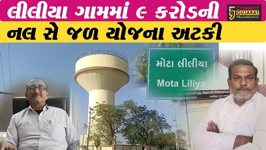 અમરેલી: લીલીયામાં 9 કરોડની નલ સે જલ યોજના કેમ 9 લાખના વાંકે અટકી..? જુઓ અમારો આ સ્પેશિયલ રિપોર્ટ