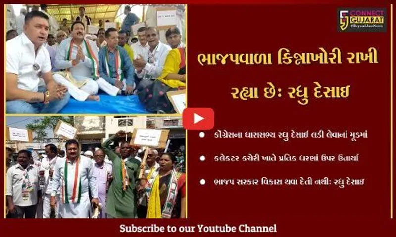પાટણ : રાધનપુરમાં કોંગ્રેસનું શાસન હોવાથી ભાજપ આવે છે વિકાસ કાર્યોના આડે : રધુ દેસાઇ