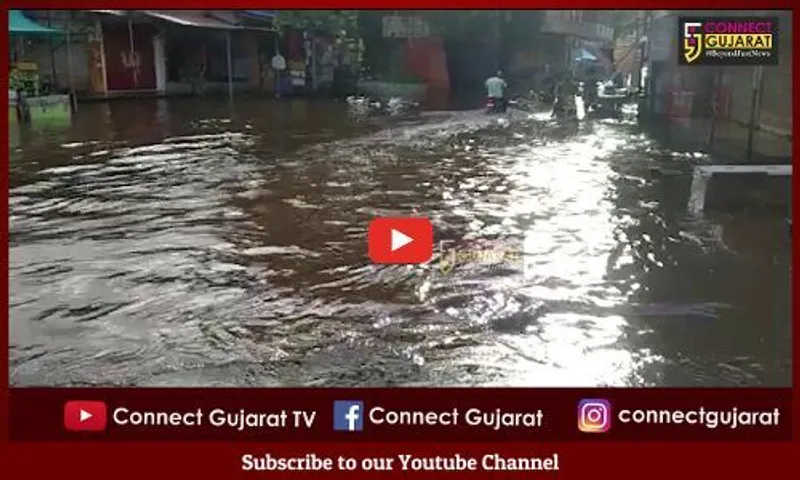 ભરૂચ : જંબુસર નગરપાલિકાની પ્રિમોન્સૂન કામગીરીની પોલ ખુલી, ઠેર – ઠેર પાણી ભરાયા