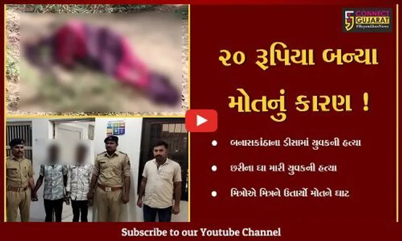 બનાસકાંઠા: માત્ર 20 રૂપિયાની લેવડ દેવડ બાબતે મિત્રોએ જ કરી મિત્રની હત્યા,પોલીસે આરોપીઓની કરી ધરપકડ