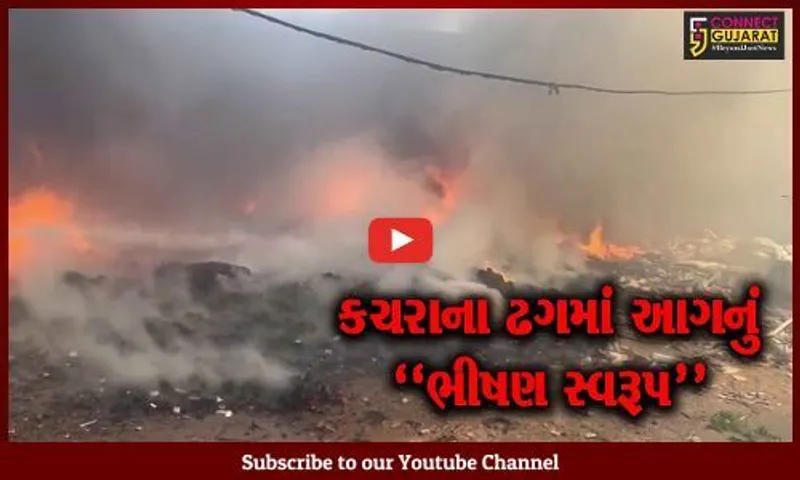 સુરત : સીંગણપોર નજીક કચરાના ઢગલામાં લાગી ભીષણ આગ, ફાયર ફાઇટરો દોડ્યા...