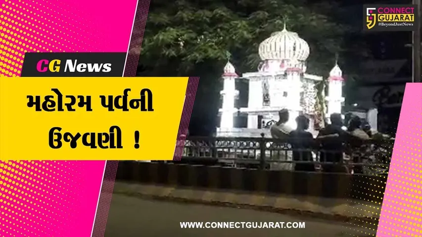 ભરૂચ: મુસ્લિમ સંપ્રદાયના મહોરમ પર્વની ઉજવણી,યા હુસેનના નારા સાથે કલાત્મક તાજિયાના જુલૂસ નીકળ્યા