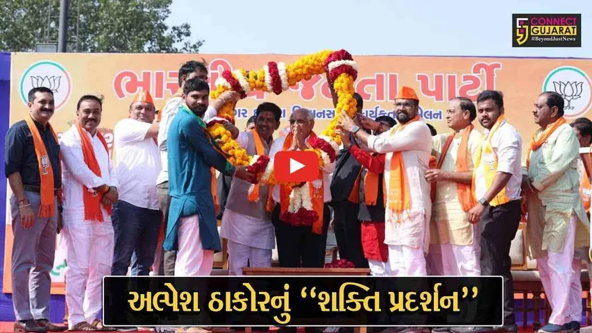 ગાંધીનગર : દમદાર શક્તિ પ્રદર્શન સાથે અલ્પેશ ઠાકોરે ભર્યું નામાંકન, મુખ્યમંત્રી ભુપેન્દ્ર પટેલ પણ રહ્યા ઉપસ્થિત...