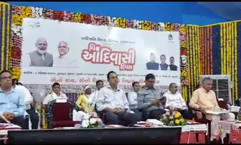 ભરૂચ : નેત્રંગ ખાતે વિશ્વ આદિવાસી દિવસ નિમિત્તે રૂ. 18 કરોડના ખર્ચે વિકાસ કાર્યોના ખાતમુહૂર્ત કરાયા...