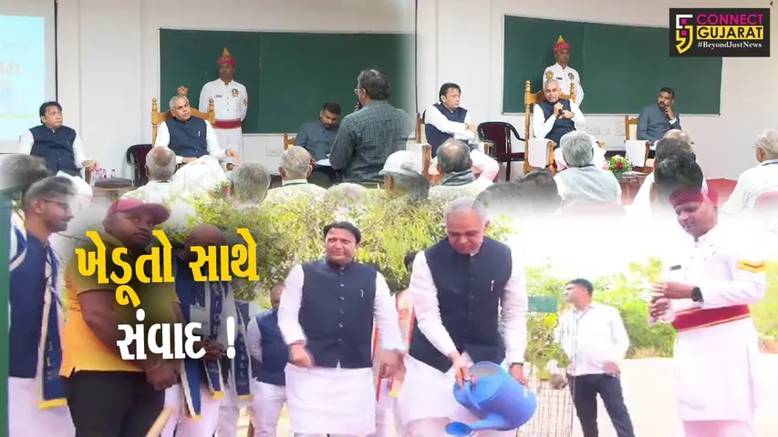 પાટણ: રાજ્યપાલ આચાર્ય દેવવ્રતે ખેડૂતો સાથેના સંવાદમાં પ્રાકૃતિક ખેતીનું મહત્વ સમજાવ્યું