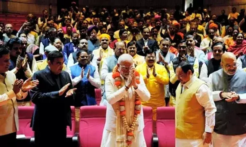 દિલ્હીમાં ભાજપની સંસદીય દળની મિટિંગ પૂરી:ત્રણ રાજ્યોમાં જીત પર મોદી બોલ્યા- આ પાર્ટીના કાર્યકરોની મહેનતનું પરિણામ