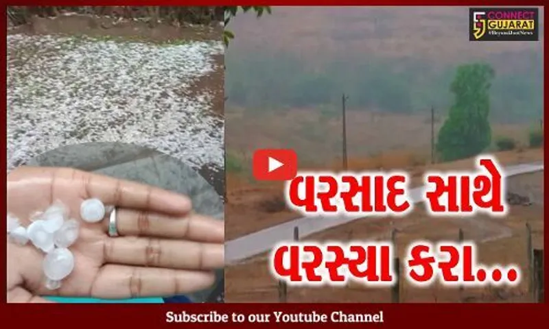 ફરી વરસ્યા કરા... : ગુજરાતના વાતાવરણમાં પલટો, કેટલાક વિસ્તારોમાં કરા પડતાં લોકોમાં કુતૂહલ...