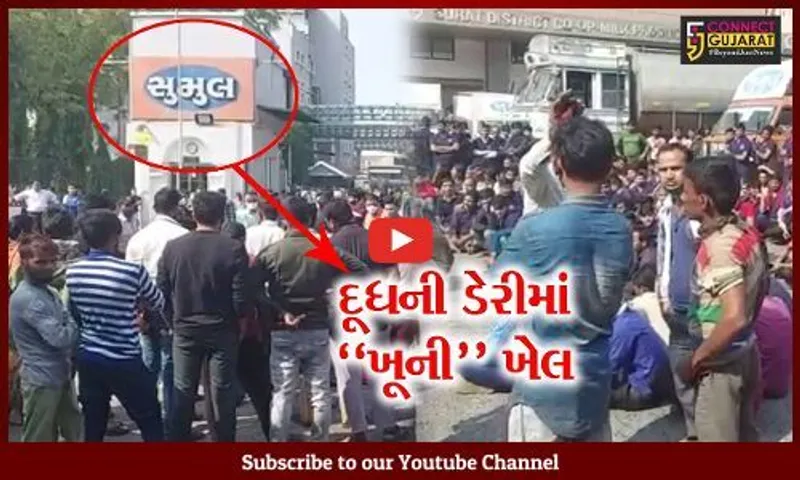 સુરત : સુમુલ ડેરીમાં પાર્કિંગ મુદ્દે 2 ટેન્કર ડ્રાઇવર વચ્ચે થઈ છુરાબાજી, એક ડ્રાઇવરની હત્યા