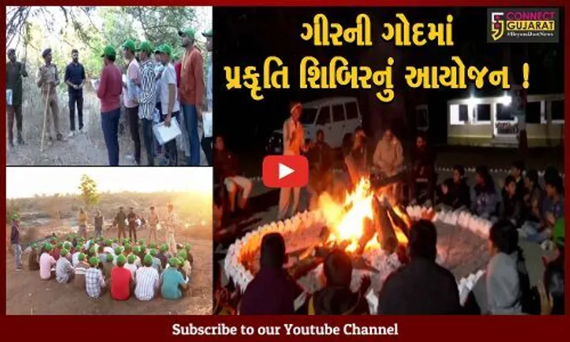 ગીરના જંગલમાં નેચર એજ્યુકેશન કેમ્પનું આયોજન, મોટી સંખ્યામાં વિદ્યાર્થીઓ જોડાયા