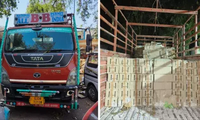પંચમહાલ: કાલોલ પોલિસે પુઠ્ઠાની આડમાં લઇ જવાતો 27 લાખનો દારૂનો જથ્થો ઝડપી પાડ્યો