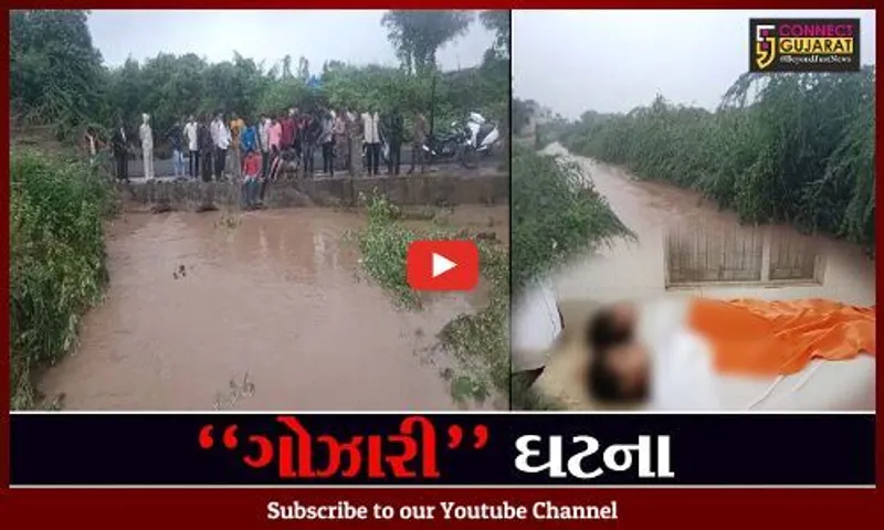"કરુણાંતિકા" : પાલિતાણા કોઝ-વેના પાણીમાં પુત્ર-પુત્રી ડૂબ્યા, માતાનો બચાવ