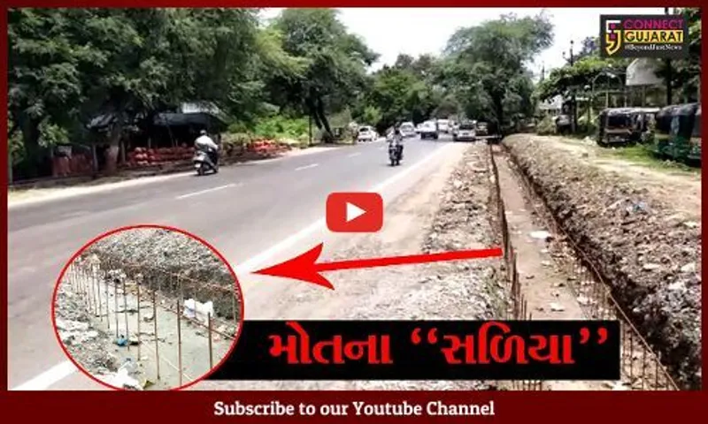 ભરૂચ: અંકલેશ્વરથી વાલિયાને જોડતો માર્ગ વાહન ચાલકો માટે જીવના જોખમ સમાન, જુઓ મોતના "સળિયા"
