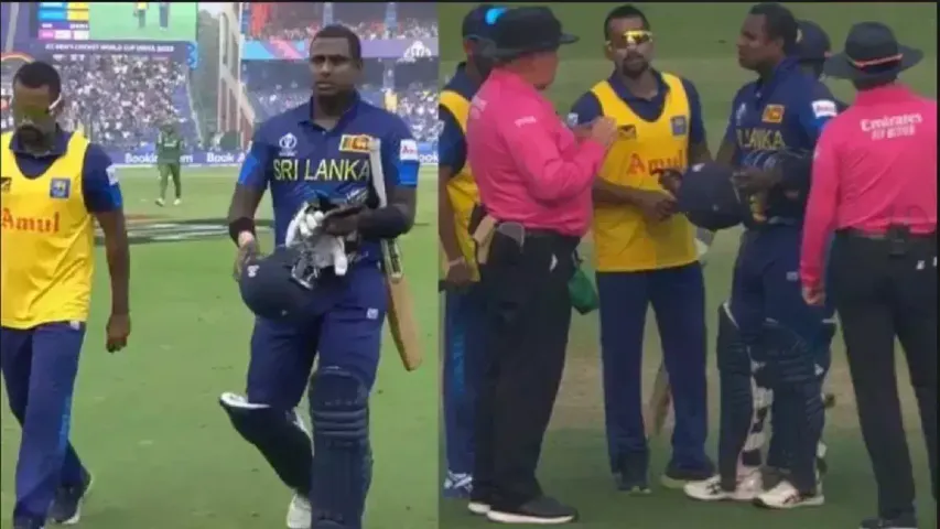 BAN vs SL: શ્રીલંકન ખિલાડી એન્જેલો મેથ્યુસ ક્રિઝ પર મોડા પહોંચતા થયો આઉટ, વાંચો સમગ્ર મામલો.!