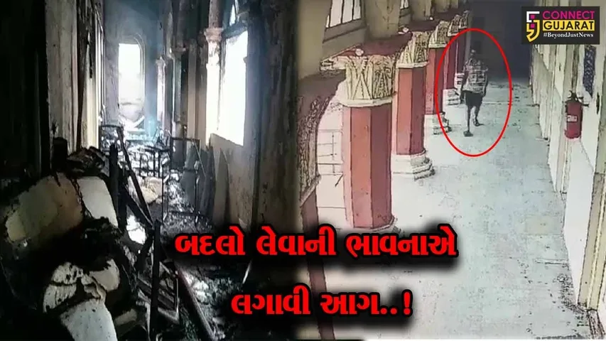 વડોદરા : કલેક્ટર કચેરીમાં આગ લગાડનાર શખ્સની અટકાયત, જુઓ કઈ વાતની રીસ રાખી ભર્યું હતું પગલું..!