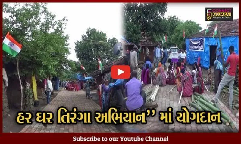 તાપી : હર ઘર તિરંગા અભિયાનમાં છીંડીયા ગામની બહેનોનું યોગદાન, રાષ્ટ્રધ્વજ ફરકાવવા માટે વાંસની સ્ટીકના મળ્યા 5 લાખના ઓર્ડર