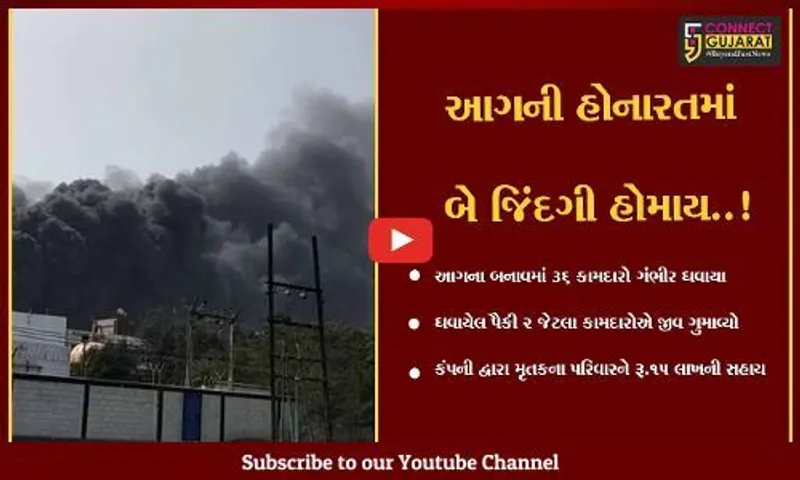 ભરૂચ : દહેજની ભારત રસાયણમાં લાગેલ આગમાં બે લોકોએ દમ તોડ્યો, 17 કામદારો હજુ પણ સારવાર હેઠળ