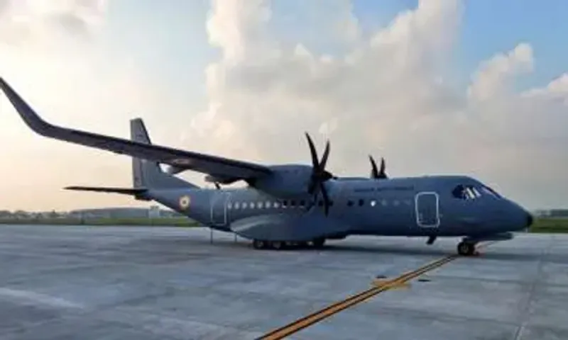 ભારતીય વાયુસેનાનું પ્રથમ C-295 ટ્રાન્સપોર્ટ એરક્રાફ્ટ વડોદરાના એરફોર્સ સ્ટેશન પર થયું લેન્ડ