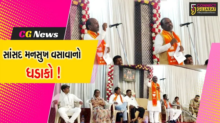 ભરૂચ: નેત્રંગમાં મનસુખ વસાવા દ્વારા યોજાયુ કાર્યકર્તા સમેલન,વિરોધીઓ પર કરવામાં આવ્યા પ્રહાર
