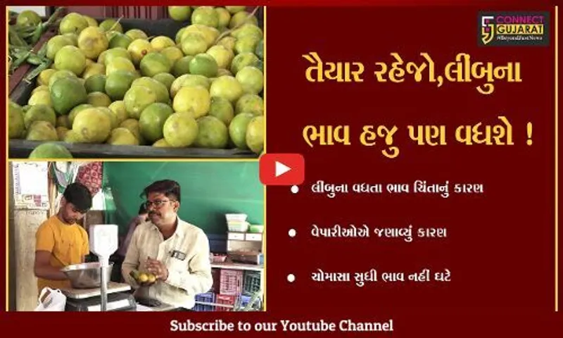 અમદાવાદ: લીંબુના ભાવ હજુ પણ દાંત વધુ ખાટા કરશે,જુઓ વેપારીઓએ શું જણાવ્યુ કારણ