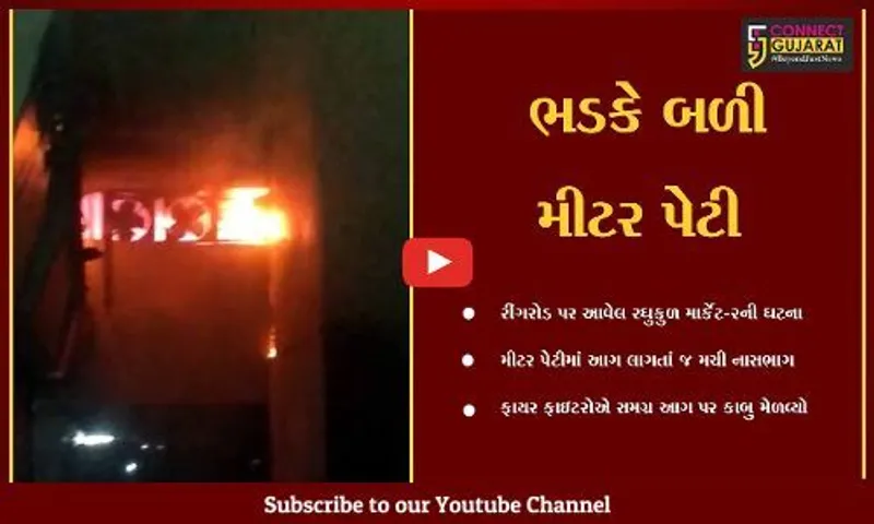 સુરત : રઘુકુળ માર્કેટ-2ની મીટર પેટીમાં ફાટી નીકળી આગ, મેયર ઘટના સ્થળે દોડી આવ્યા.