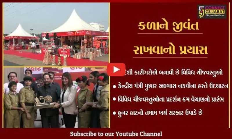 સુરત : સ્વદેશી કળાને "પ્રોત્સાહન"નો બુસ્ટર ડોઝ, હુનર હાટનું થયું ઉદઘાટન