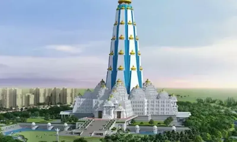 વૃંદાવન માં બની રહ્યું છે દુનિયાનું સૌથી ઊંચું મંદિર, નામ રખાયું ચંદ્રોદય મંદિર.....