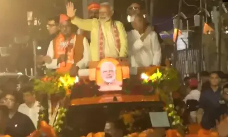 PM મોદી અને બિહારના CM નીતિશકુમારનો પટનામાં સંયુક્ત રોડ શો, ભારે ભીડ ઉમટી