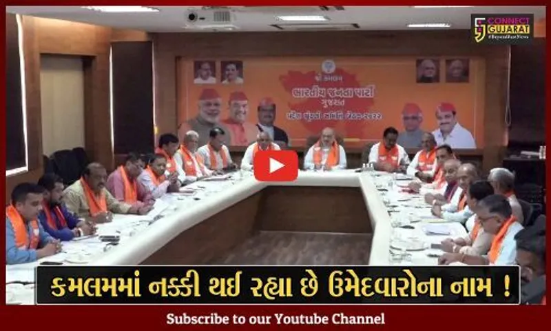 ગાંધીનગર: કમલમમાં આજે 10 જિલ્લાની 60 બેઠકોના ઉમેદવારના નામ પર મંથન, ચાણક્ય ગણાતા અમિત શાહની ઉપસ્થિત